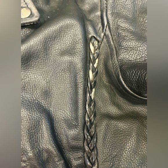 Women's Black International Leather Jacket Size Large - Picture 5 of 6